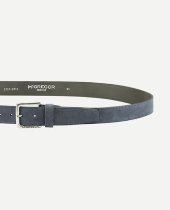 Suède leren riem | Vintage Blue