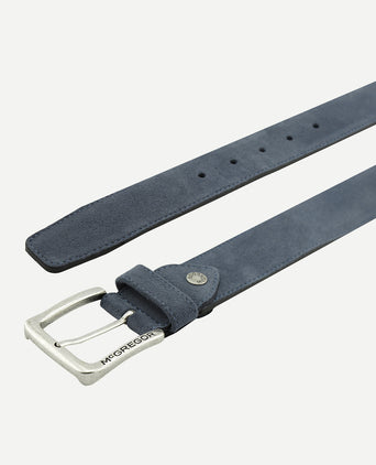 Suède leren riem | Vintage Blue