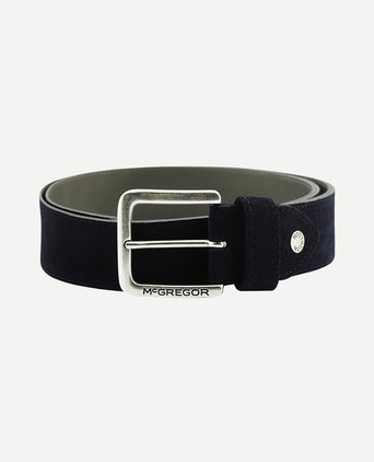 Suède leren riem | Navy