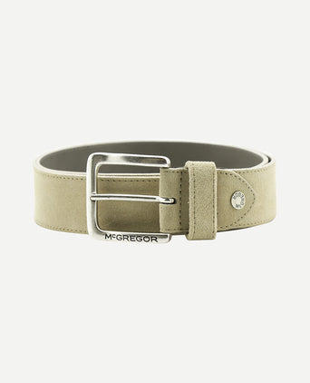 Suède leren riem | Sand