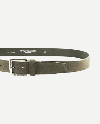 Suède leren riem | Taupe