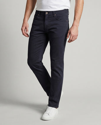 Trousers Five Pocket Garment Dyed | Navy