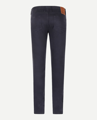 Trousers Five Pocket Garment Dyed | Navy