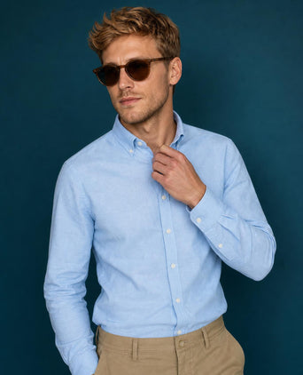 Overhemd Oxford Stretch | Light Blue