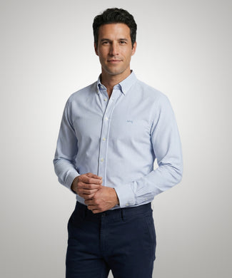 Oxford Shirt Narrow Stripe | Light Blue Oxford Shirt Narrow Stripe | Light Blue