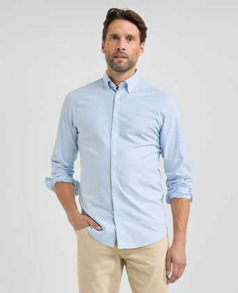 Overhemd Oxford Smalle Streep | Light Blue