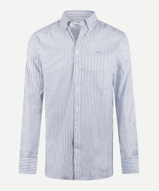 Oxford Shirt Large Stripe | Navy Oxford Shirt Large Stripe | Navy