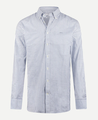 Oxford Shirt Large Stripe | Navy