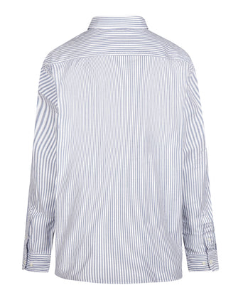 Overhemd Oxford Grote Streep | Navy