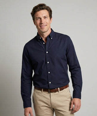 Poplin Shirt | Navy Poplin Shirt | Navy