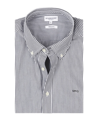 Overhemd Poplin Streep | Navy