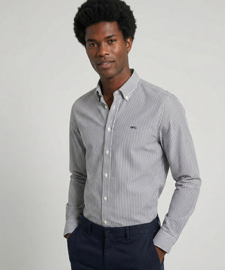 Shirt Poplin Stripe | Navy Shirt Poplin Stripe | Navy