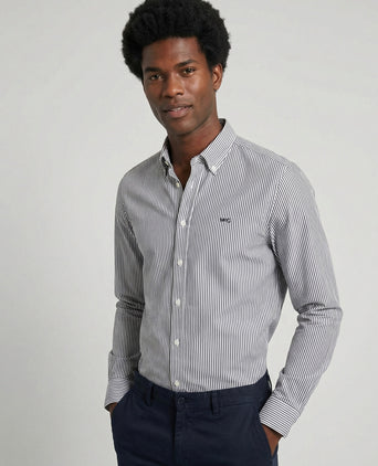 Shirt Poplin Stripe | Navy