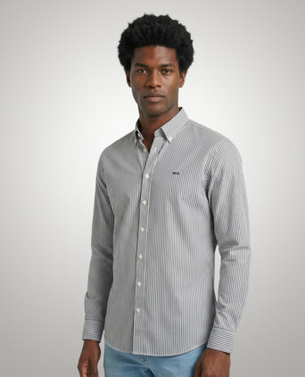 Shirt Poplin Stripe | Navy