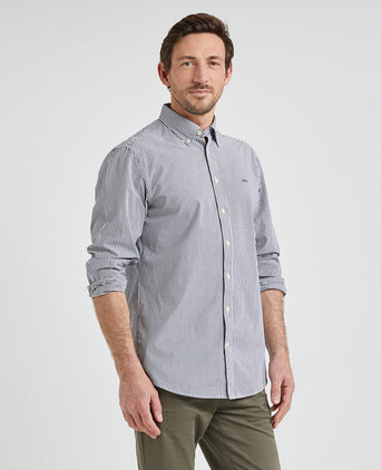 Shirt Poplin Stripe | Navy