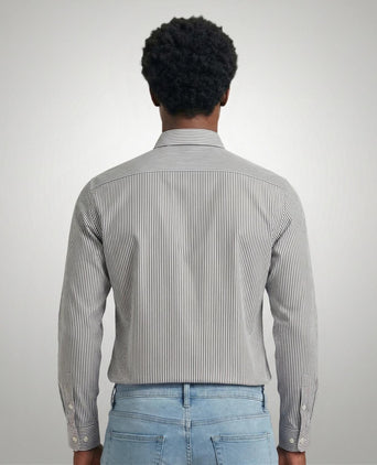 Shirt Poplin Stripe | Navy