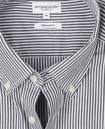 Overhemd Poplin Streep | Navy