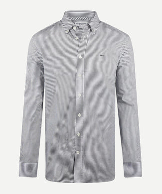 Shirt Poplin Stripe | Navy Shirt Poplin Stripe | Navy