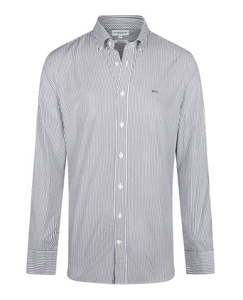 Overhemd Poplin Streep | Navy