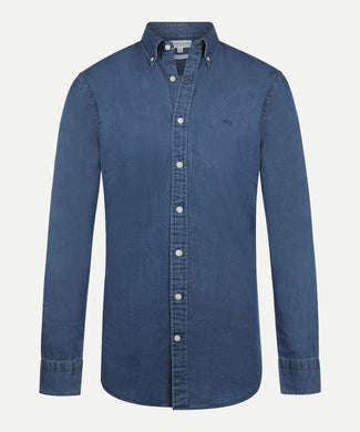 Denim-look shirt | Medium Blue Denim-look shirt | Medium Blue