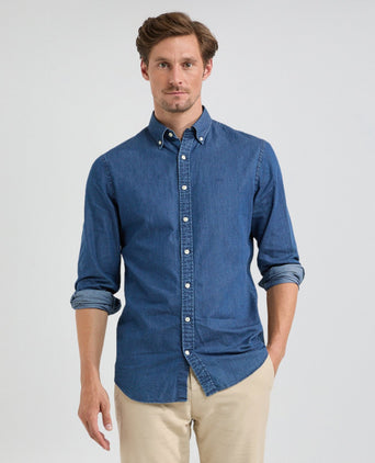Overhemd Denimlook | Medium Blue