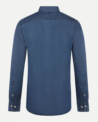 Denim-look shirt | Medium Blue