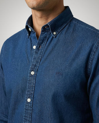Denim-look shirt | Medium Blue
