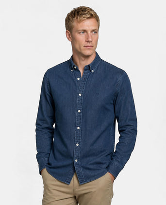 Overhemd Denimlook | Medium Blue