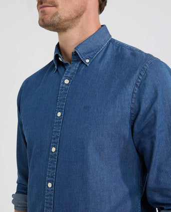 Overhemd Denimlook | Medium Blue