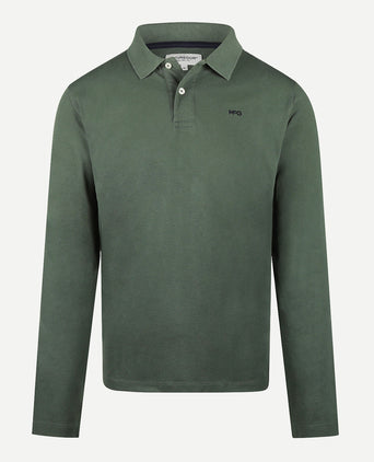 Long Sleeve Piqué Polo | Winter Sage