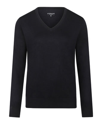 Sweater Cotton-Cashmere V-Neck | Navy