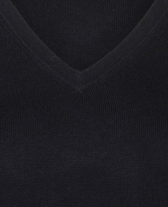 Trui Katoen-Kasjmier V-Hals | Navy