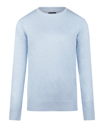 Sweater Cotton-Cashmere Round Neck | Light Blue