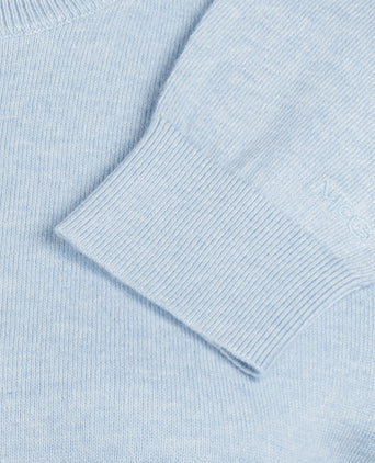 Trui Katoen-Kasjmier Ronde Hals | Light Blue