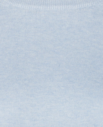 Trui Katoen-Kasjmier Ronde Hals | Light Blue