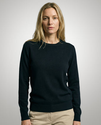 Sweater Cotton-Cashmere Round Neck | Navy