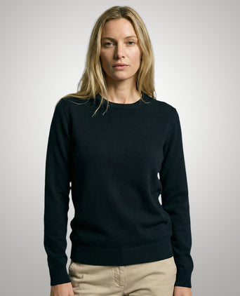 Sweater Cotton-Cashmere Round Neck | Navy
