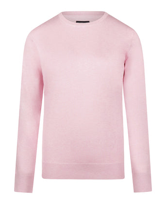Trui Katoen-Kasjmier Ronde Hals | Light Pink