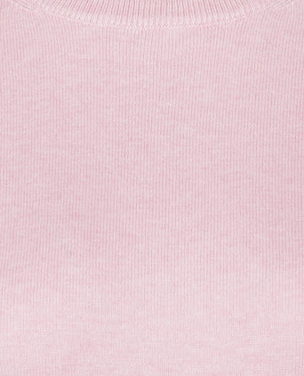 Trui Katoen-Kasjmier Ronde Hals | Light Pink