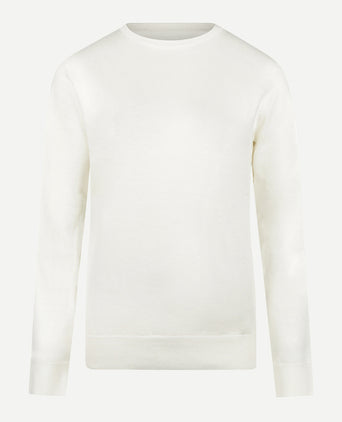 Cotton Cashmere Crew Neck Sweater | Off White