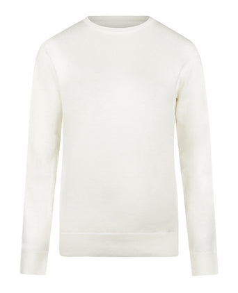 Trui Katoen-Kasjmier Ronde Hals | Off White
