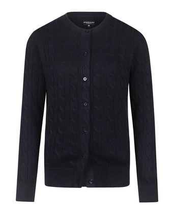 Knoopvest Kabelpatroon Katoen-Kasjmier | Navy