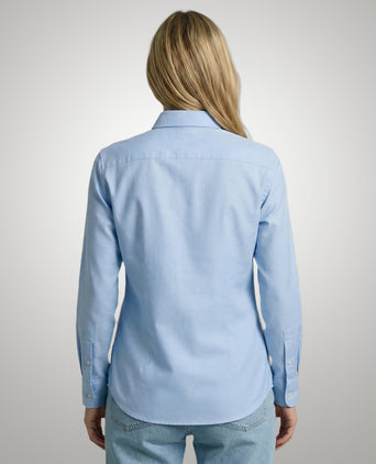Blouse Oxford Stretch | Light Blue