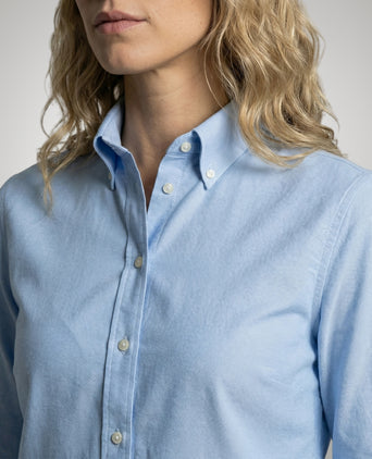 Blouse Oxford Stretch | Light Blue