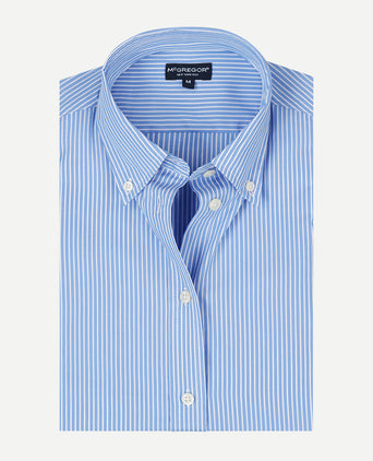 Blouse Poplin Streep | Light Blue