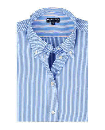 Blouse Poplin Streep | Light Blue