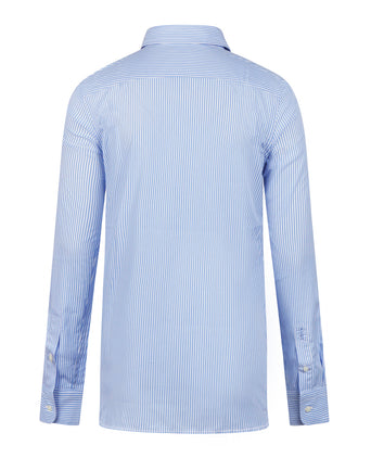 Blouse Poplin Streep | Light Blue