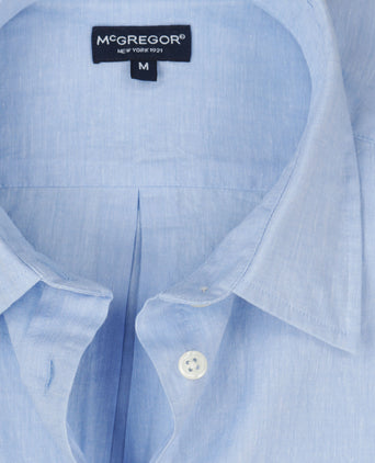 Cotton Linen Blouse | Light Blue