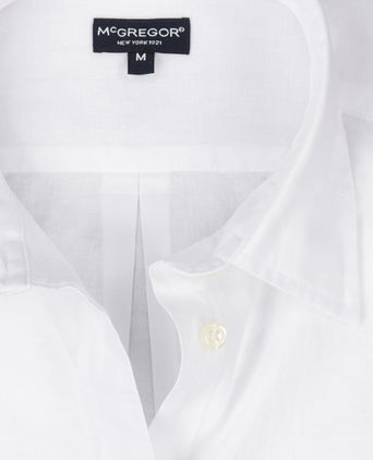 Cotton Linen Blouse | White