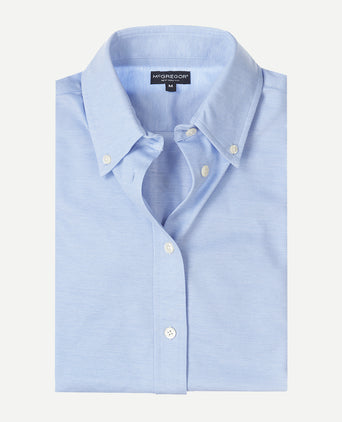 Blouse Stretch Piqué | Light Blue